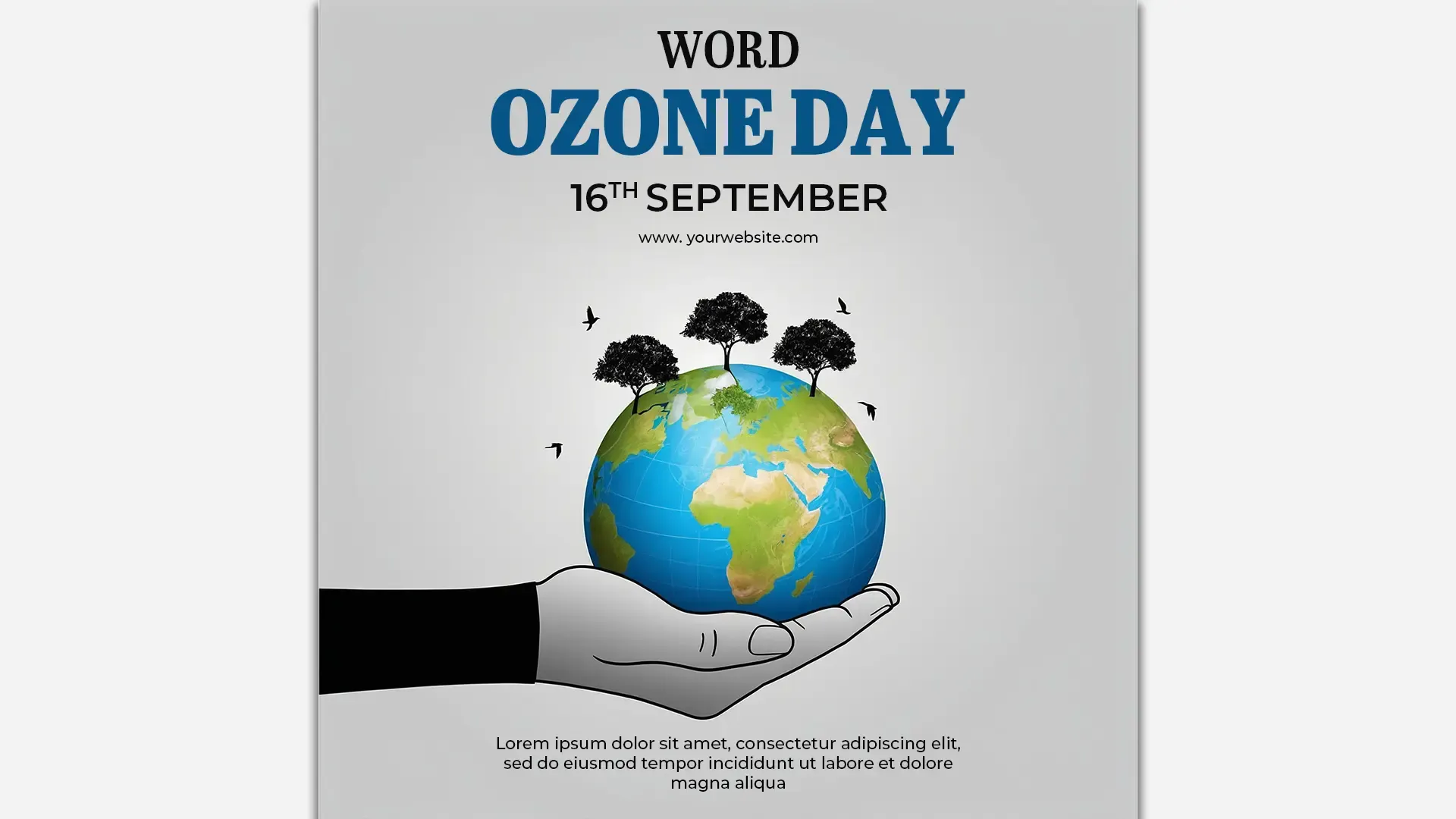 Elegant World Ozone Day Instagram Post for Environmental Campaigns image